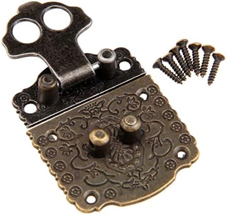 1pcs 53 * 41mm Antikni brončani zasun kutija zasun Retro Vintage ukrasni zasun Drvena kutija zasun Patch zaključavanje prsa