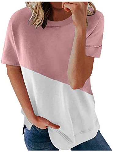 Majice za žene ljetne majice s četvrtastim vratom klasične kratke rukave Plus size prugaste modne Ležerne prozračne