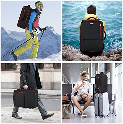 Putni ruksak za muškarce, ruksak za ručnu prtljagu od 40 litara odobren za letenje, izuzetno veliki proširivi ruksak za kofer,