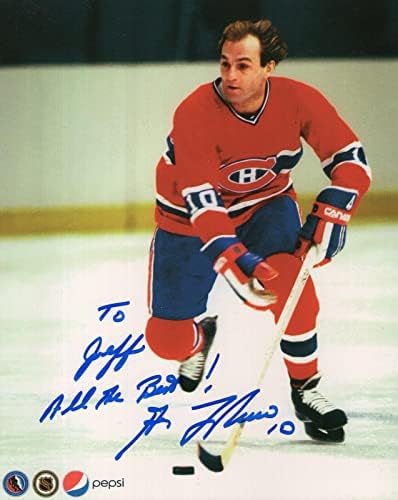 Guy Lafleur ručno potpisana 8x10 Color Photo+CoA Montreal Canadiens to Jeff - Autografirane NHL fotografije
