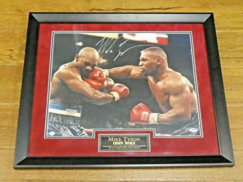 Mike Tyson potpisao je uokviren 16x20 Tyson vs Holyfield fotografija s JSA naljepnicom bez kartice - Fotografije s autogramima