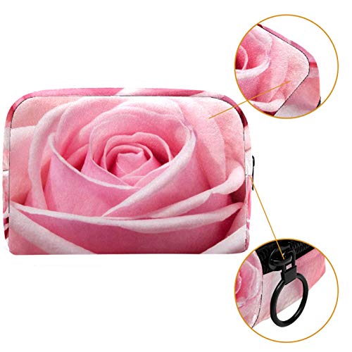 Leveis ružičasta ruža cvjetanje Mala torbica za torbu za torbicu za torbicu kozmetička torba prijenosna toaletna vrećica
