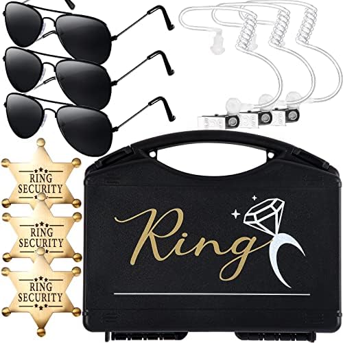 Yotnus kutija za prsten Beater Security Wedding Set RING Pokloni Sunčane naočale, sigurnosna značka za prstena