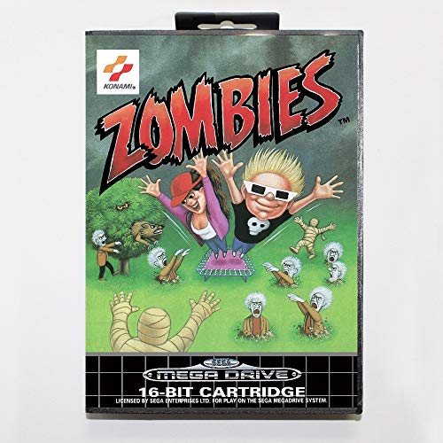 Romgame zombiji pojeli su moje susjede 16 -bitni sega MD karticu s maloprodajnim kutijama za Sega Mega Drive for Genesis