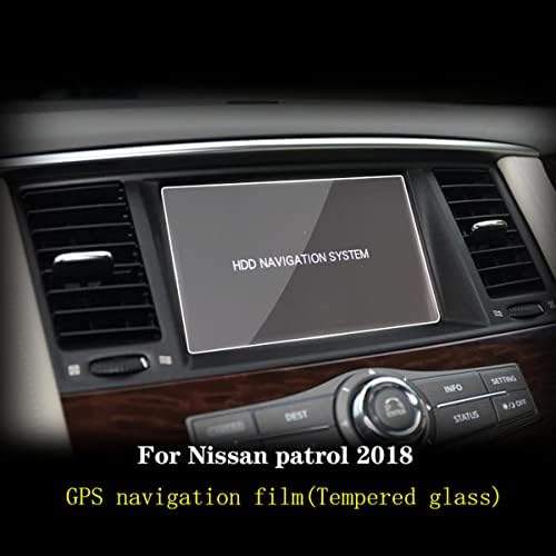 Funiur zaslon za ekranu ploče zaslon Started Glass Film GPS brzinomjer Zaštitni filmski pribor ， za Nissan Patrol 2018-20
