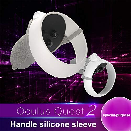 CALIDAKA 1Pair Controller Touch Controller Chip Chip za Oculus Quest 2, meki silikonski anti-bahati zaštitni rukavi, pribor