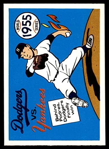 1970. Fleer World Series 52 1955 Dodgers vs. Yankees Johnny Podres Dodgers/Yankees Ex/Mt Dodgers/Yankees