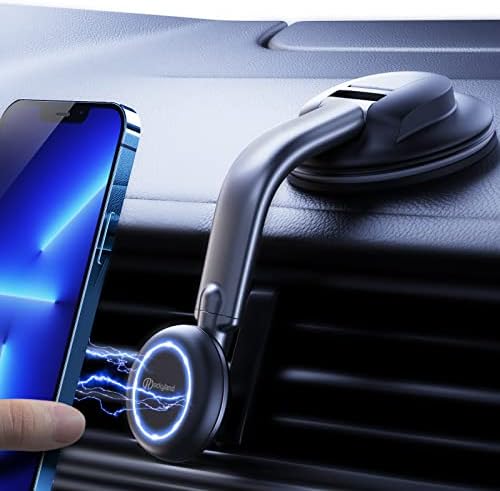 Rockyland [2023 Nadograđen] Držač magnetskog telefona za automobil [N52 Super Strong Magnets] Magnetsko nosač telefona [Lako
