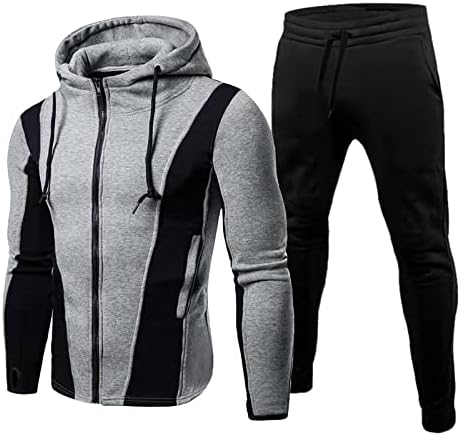 Muški casual tracksuits dugih rukava za jogging odijela za znojne jakne i hlače 2 komada odjeće