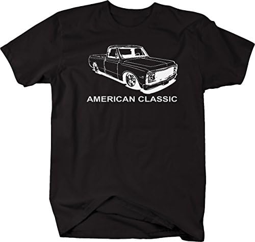 Američki klasični mišićni automobil C10 Flotide 1967-72 majica kamiona za muškarce za muškarce