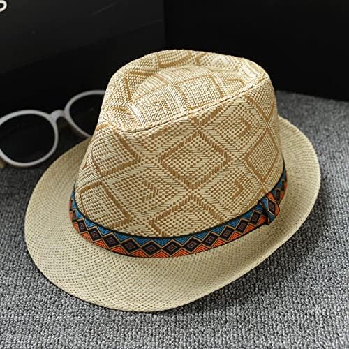 Leptir mašna s vizirom muški i ženski retro jazz šešir u boemskom stilu Britanski šešir za sunce putni šešir šešir s konjskim