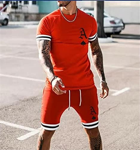 Muški sport Set Summer Outfit dvodijelni set majice s kratkim rukavima i kratke hlače Stil Sylears Casual Sweatsuit set