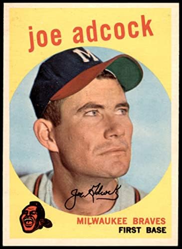 1959. Topps 315 Joe Adcock Milwaukee Braves NM/MT+ Braves