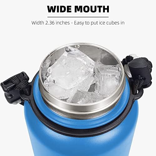 Fanhaw izolirana boca s vodom sa slamom-40 oz nehrđajući čelik dvostruki zid vakuuma i znojni za pranje posuđa sigurna široka
