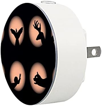 2 pakiranje dodatka noćne svjetlosti LED svjetlo s sumračnim senzorom za dječju sobu, vrtić, kuhinju, sjena u sjeni na ruci