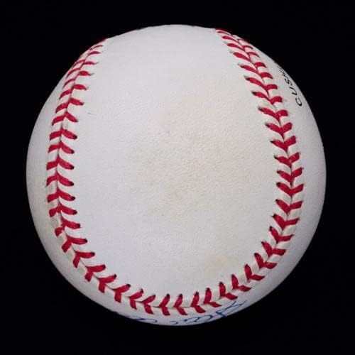 Jedva Willie Mays & Hank Aaron Dual potpisali baseball JSA LOA BB99564 - Autografirani bejzbol