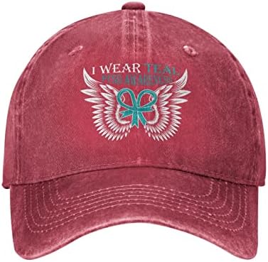 _ Kape za svijest o PTSP-u koje nosim, tirkizna ženska bejzbolska kapa kao poklon