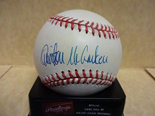 Quinton McCracken Mariners/Twins/Rays A. L. Potpisano A.L. Baseball W/COA