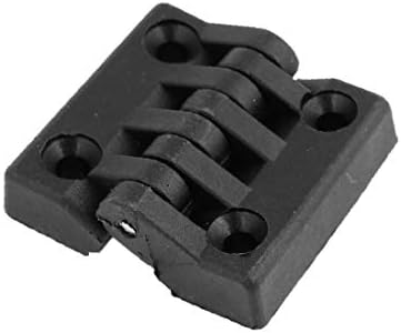 X-DREE Crna jednostruka osovina plastična minijaturna cijev za cijev cijevi (bisagras de puerta de plástico en minijatura