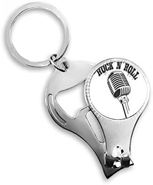 Mikrofon ilustriraju glazbu jednostavni uzorak za nokat za nokat za nokat otvora za otvarač za bočicu za bočicu