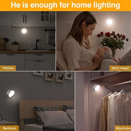 Noćno svjetlo senzora pokreta, rotirajuće LED noćno svjetlo za ormar 360, prijenosno punjivo noćno svjetlo za spavaću sobu,