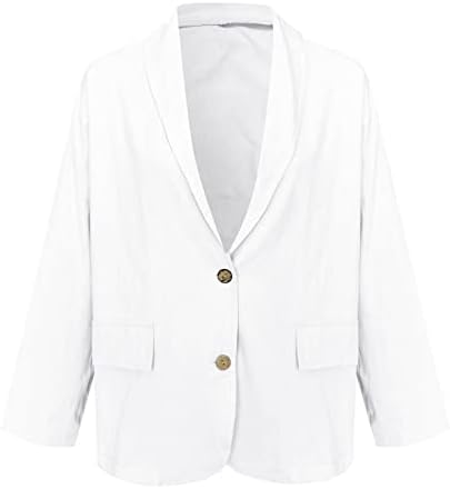 Žene modno čvrsto otvoreno prednje džepne odijelo dugih rukava Blazers Gumb Posteljina Outlowswear kaput Svečana haljina