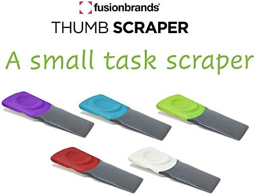 FusionBrands alat za strugavanje palca, 2 pakiranje-Spremite svoju manikuru-višenamjenski plastični strugač, idealan za uklanjanje