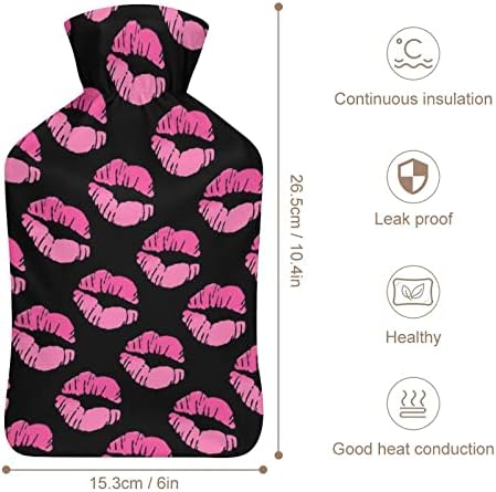 Usp Kiss 1000ml Guma s toplom vodom s plišanim poklopcem toplo ubrizgavanje vrećice za hladnoću prijenosna