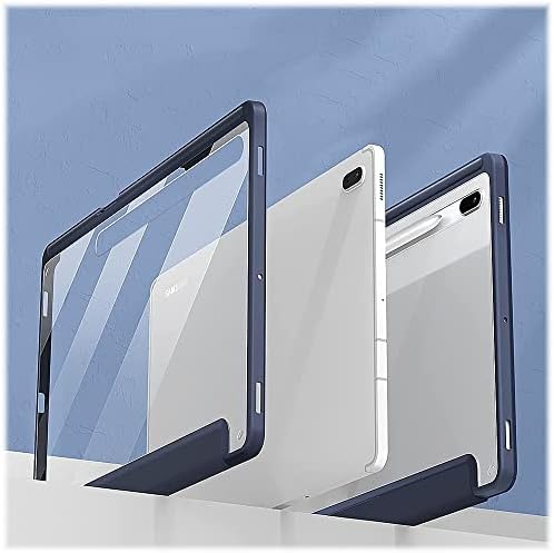 Slučaj saharakaze folio za Samsung Galaxy Tab S8+ i Tab S7 Fe [odbojnik otporan na udarce] Robusna zaštita Antislip sklopivi