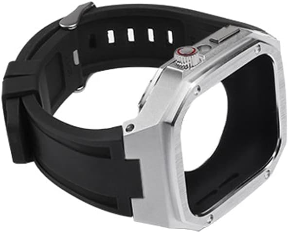 MAALYA MODIFICIFICIJSKI KIT Silikonski remen+Metalni futrola za pojas Apple Watch 45 mm 40 mm 41 mm 44 mm 44 mm sat za IWACTH