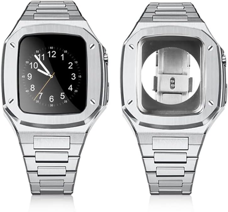 Trdybsk Metal Retrofit Kit remen za Apple Watch 45 mm 44 mm visoki kraj narukvica od nehrđajućeg čelika za IWatch Series