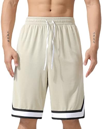 Aktivne atletske kratke hlače Aopaosp za muškarce koji trče, košarkaške kratke hlače muškarce s džepovima s patentnim zatvaračem