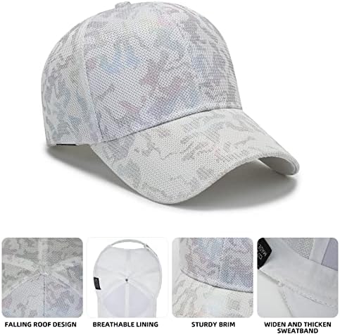 Podesive bejzbolske kape Prozračna mrežasta bejzbolska kapa modni Sunčani šešir s vizirom Sportska bejzbolska kapa pogodna