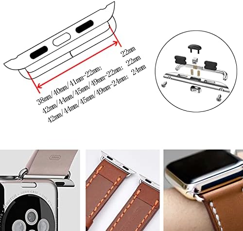 Aladrs Watch Band Connector Kit kompatibilan za Apple Watch Adapter 38 mm 40 mm 41 mm