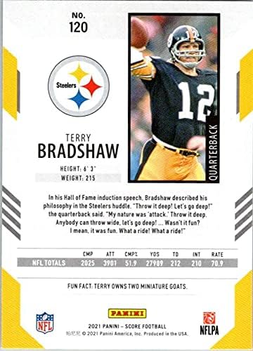 2021 rezultat 120 Terry Bradshaw Pittsburgh Steelers NM-MT NFL nogomet