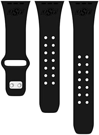 Afinitet Bands Oklahoma State kauboji ugravirani silikonski kombinirani paket kompatibilan s Apple Watch i AirPods Gen 3