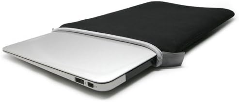 Kutija za kutiju kompatibilna s Vodafone Smart Tab N8 - klizač, mekana vitka neoprenska torbica zaštitni poklopac - Jet Black