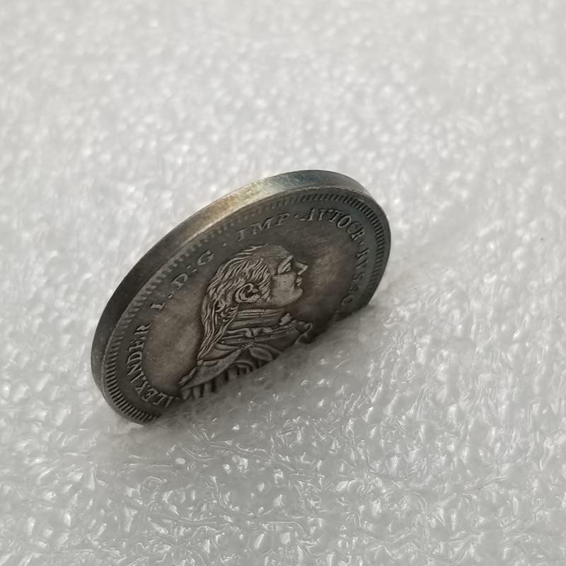 Qingfeng Antique Crafts 1804 Rusko mesingano srebro star stari srebrni dolar krug 1187