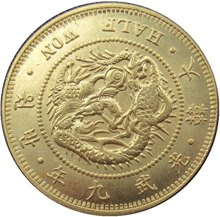 Daehan Kwangmu 9 godina polukruga stranog kopiranja Zlatno prigodno prigodno novčić KR33