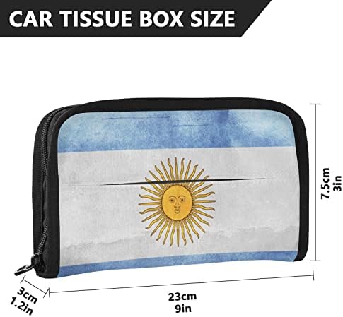 Vlasnik tkiva automobila argentina-flag-retro tkiva dozator salvera salvera stražnjeg sjedala