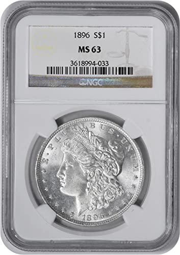 1896. P Morgan Dollar NGC MS63