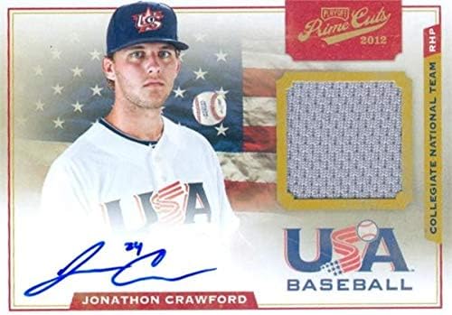 Skladište autografa 6499997 Jonathan Crawford Autographed Player nosio je Jersey Patch Baseball Card - Team USA, Florida
